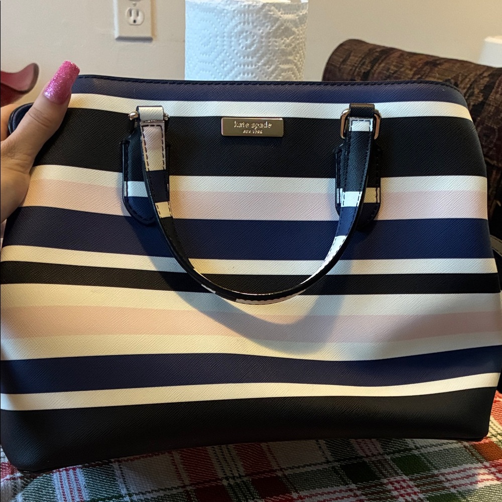 Kate Spade Multicolor Striped Satchel